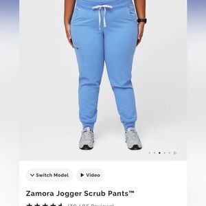 FIGS Zamora Jogger Pants Ceil Blue XS